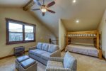 Upstairs living area/den with bunk alcove